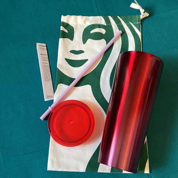 Starbucks Red Ombre Stainless Steel Venti Tumbler - Picture 2 of 2